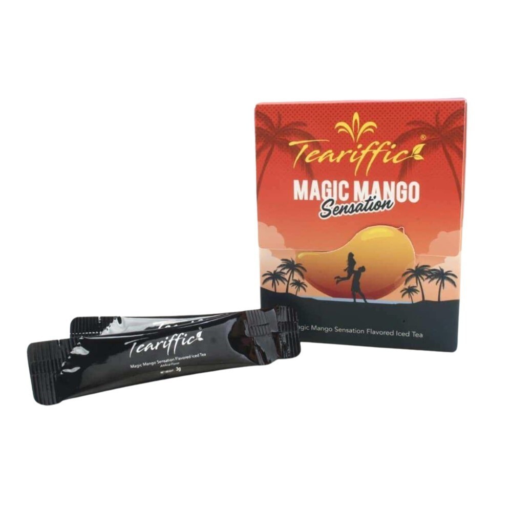 Tearrific Magic Mango Sensation Iced Tea – 12 Sachets Box (3 g Each)