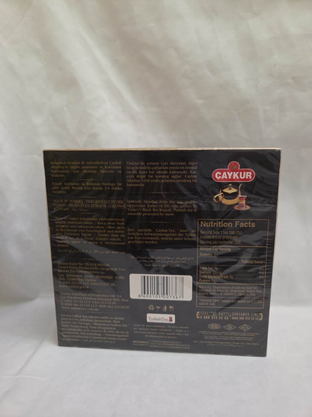 CAYKUR Altinbas Tomurcuklu , Kolay Bardak Cay 100 Teabags 200g/7.oz Exp:07/2026