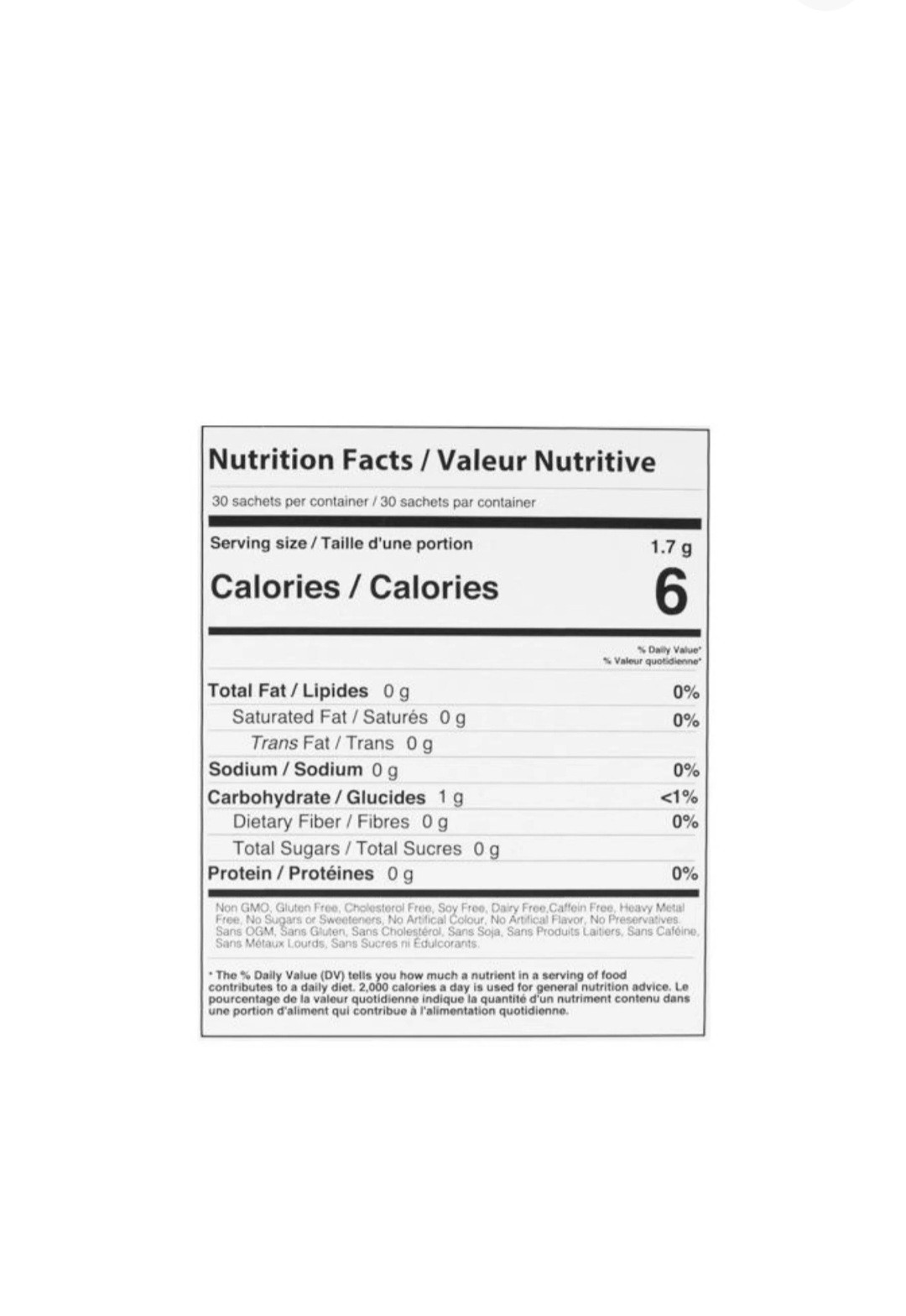 Nutriplus Serenity Tea Assortment 30 Sachets Peach Raspberry Lemon Non GMO