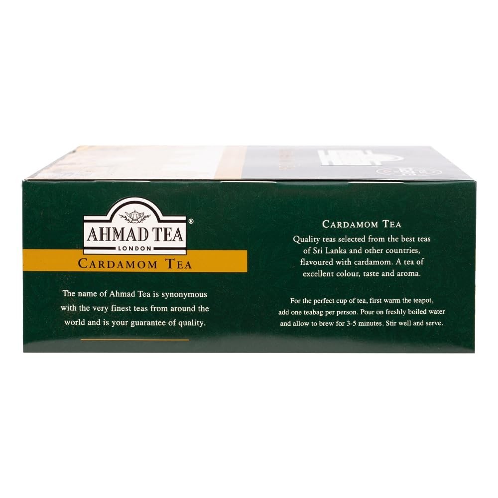 Cardamom Black Tea – 100 Sugar-Free Teabags for Immunity Boost