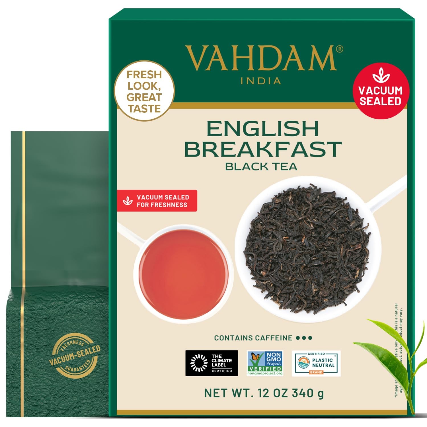 VAHDAM Original English Breakfast Tea (340g/12oz) 170+ Cups | Non GMO, Gluten…