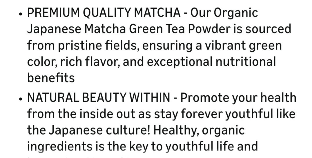 Herbal Cup Tea Organic Japanese Matcha-4 Oz.-NEW IN SEALED PACKAGE-EXP. 2027