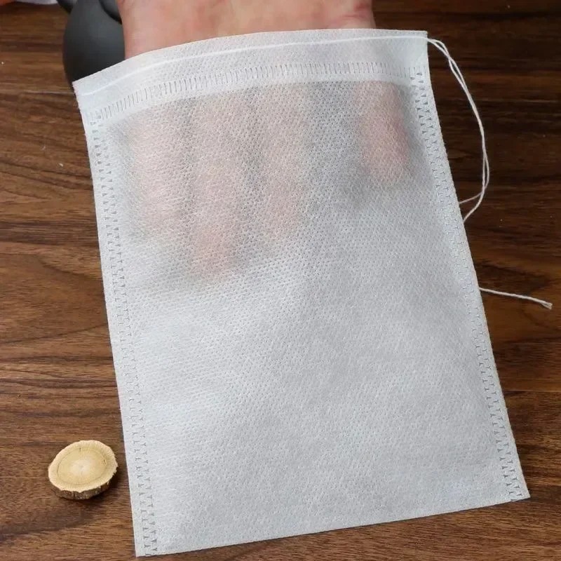 100pcs Empty Tea Bag Disposable Drawstring Seal Teabags Loose Leaf Tea Filters