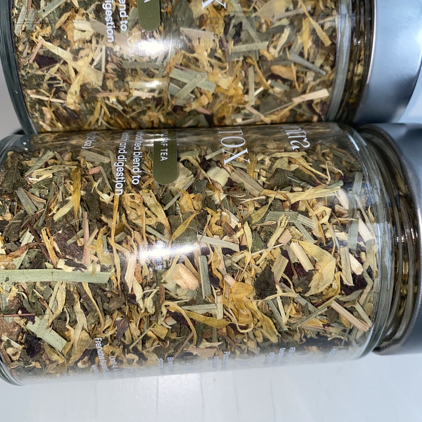 2 New Kintra Foods Detox Naturally Grown Loose Leaf Tea 2.1 Oz 60 Premium Leaf