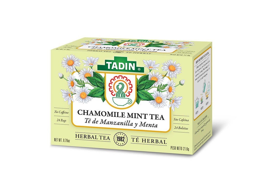 TADIN Chamomile Mint Tea Bags Floral Refreshing Herbal Tea 24 bags/box