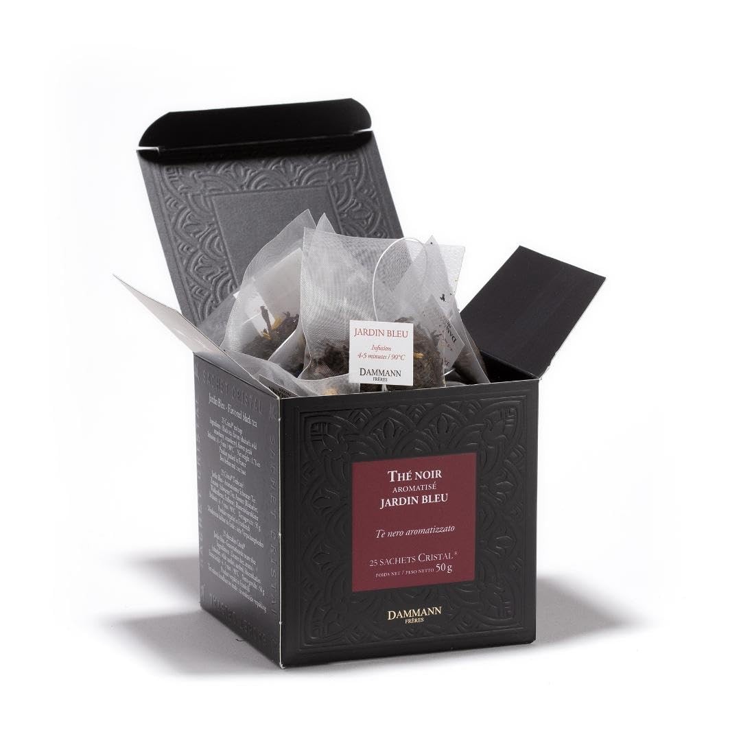 Dammann Freres Sachets, Jardin Bleu Tea Bags, Premium Gourmet French Black Te…
