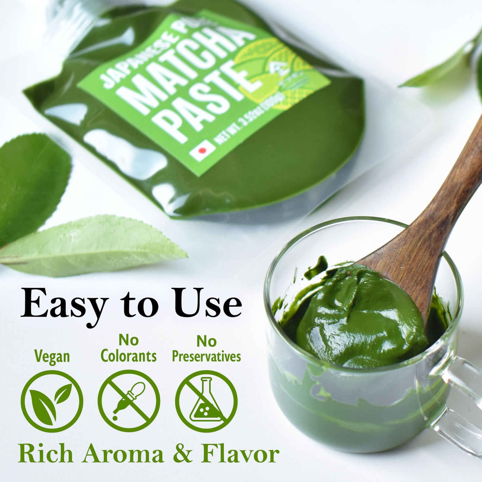 Japanese Pure Matcha Paste, Handy for Baking and Cooking, Easy to Add Matcha …