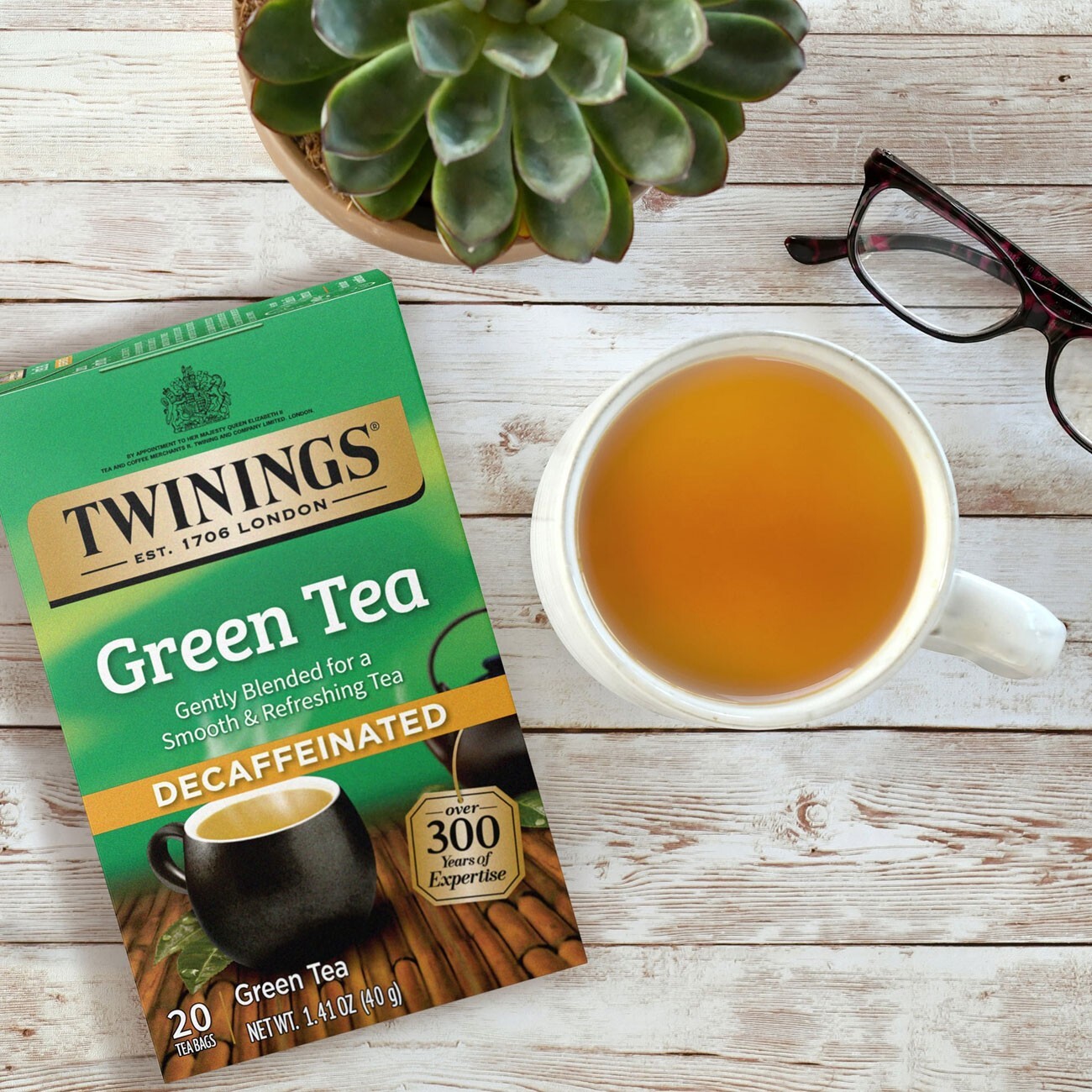 Twinings Decaffeinated Green Tea – 20 tea bags