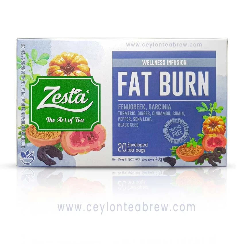 Zesta Ceylon Black tea with Fat Burn Antioxidant Cinnamon Pepper Garcinia Cumin