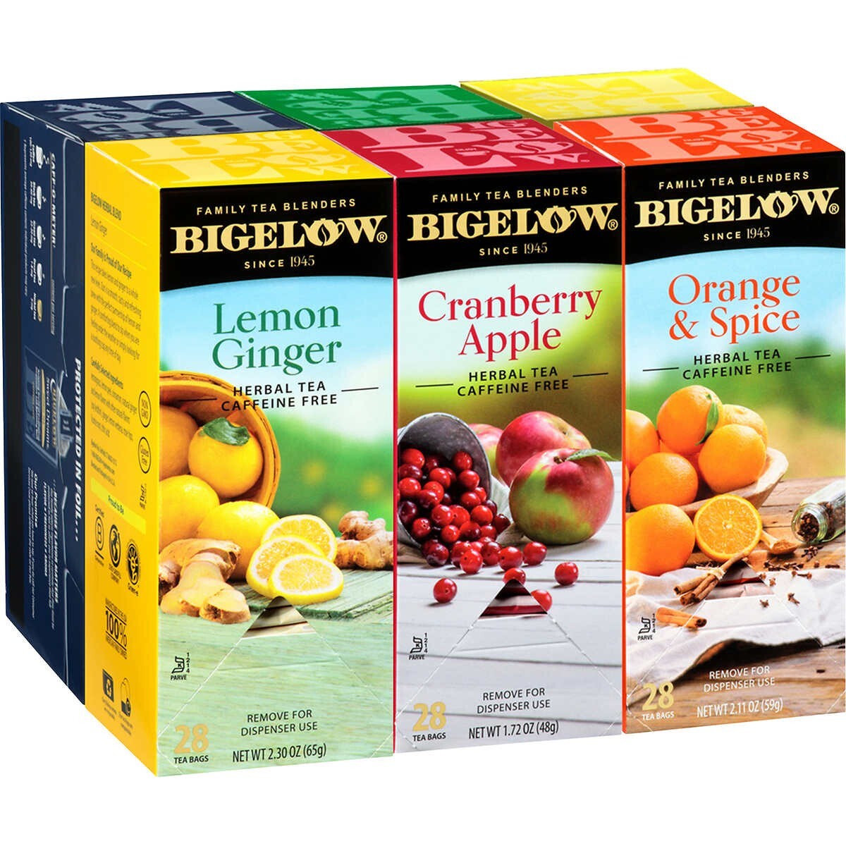 Bigelow Herbal Tea, Variety Pack, 168 bags Caffine Free