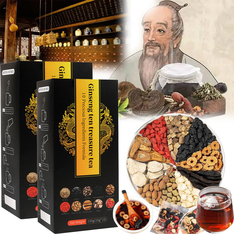 Ginseng ten treasure tea , Kidney tea ,liver tea , red date tea , kidney health