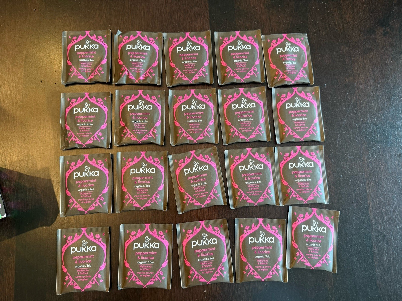 Pukka Peppermint & Licorice Sweet Finale 20 Herbal Tea Sachets Expires 12/27