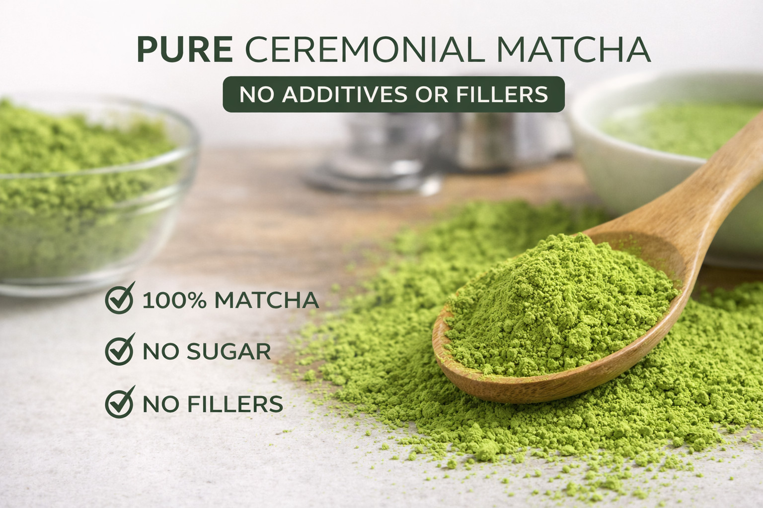 Ceremonial Grade Matcha sample bag – 20gr – First Harvest – Stone Milled