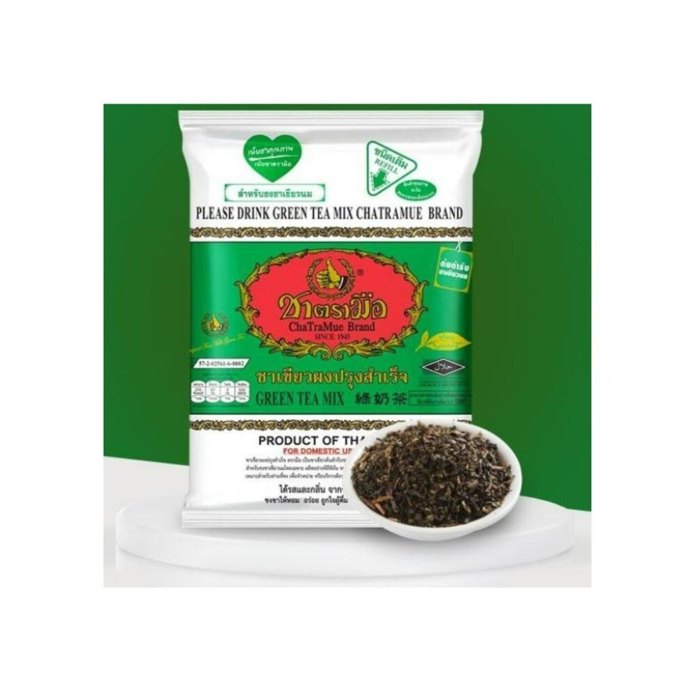 Thai Green Tea Mix Chatramue Original Dring Cup Pot Dring ice 200g REFRESHING