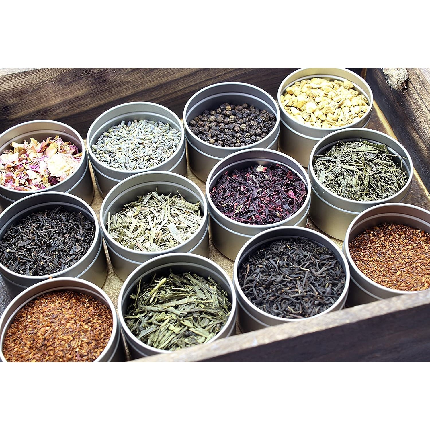 Loose Leaf Tea Sampler Gift Set Assortment Create Your Own Tea Blend Starter Kit