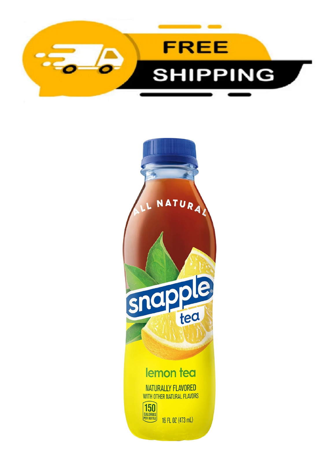 Snapple, Lemon Tea, Recycled Bottle, 16 Fl Oz, 12 Count