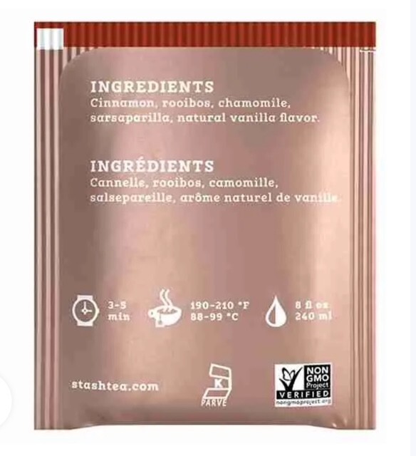 3 Packs Stash Cinnamon Vanilla Black Tea Bags – 54 Count