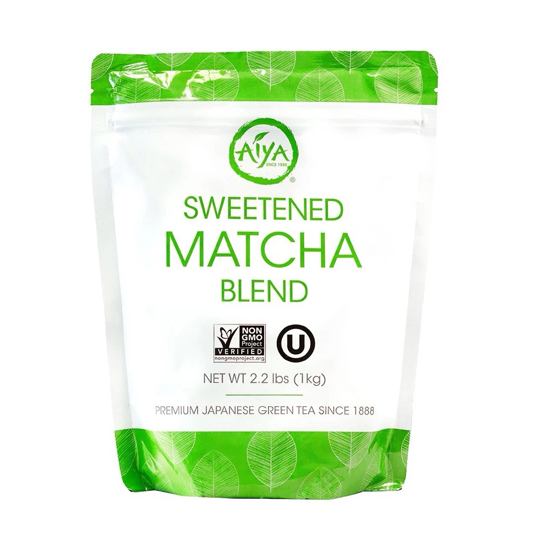 Aiya Sweetened Matcha Blend Powder – Matcha Latte Powder 2.2lbs (1Kg)