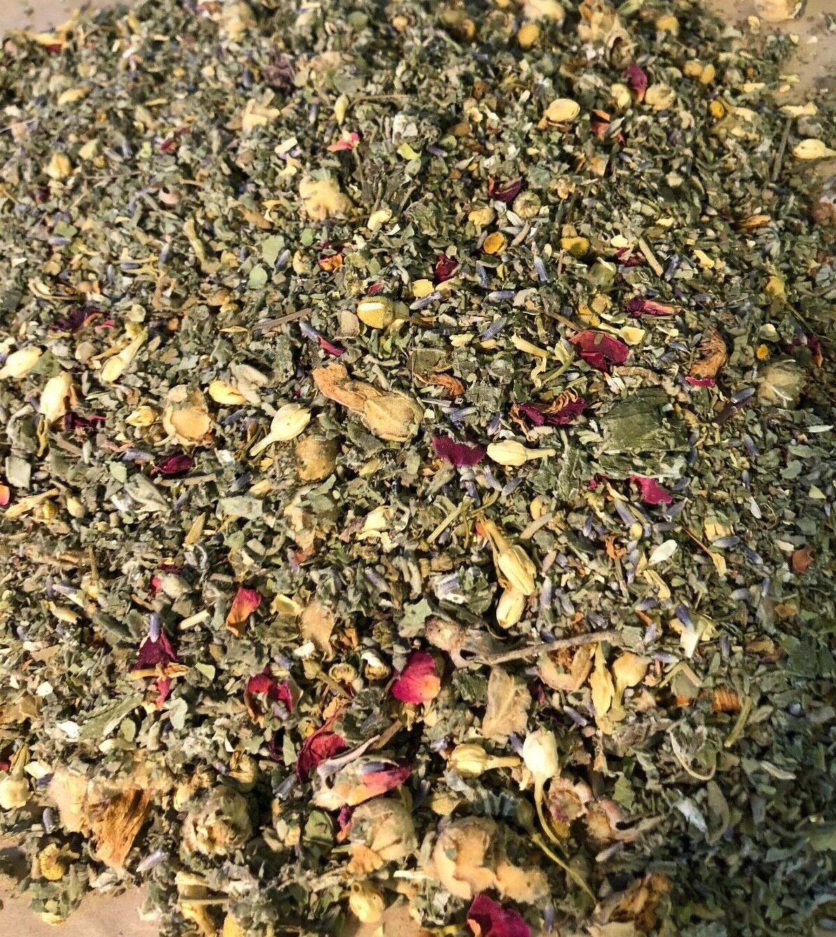 No.7 Mix – Rose Lavender Marsh Raspberry Feverfew Chamomile Jasmine – 4 oz ounce