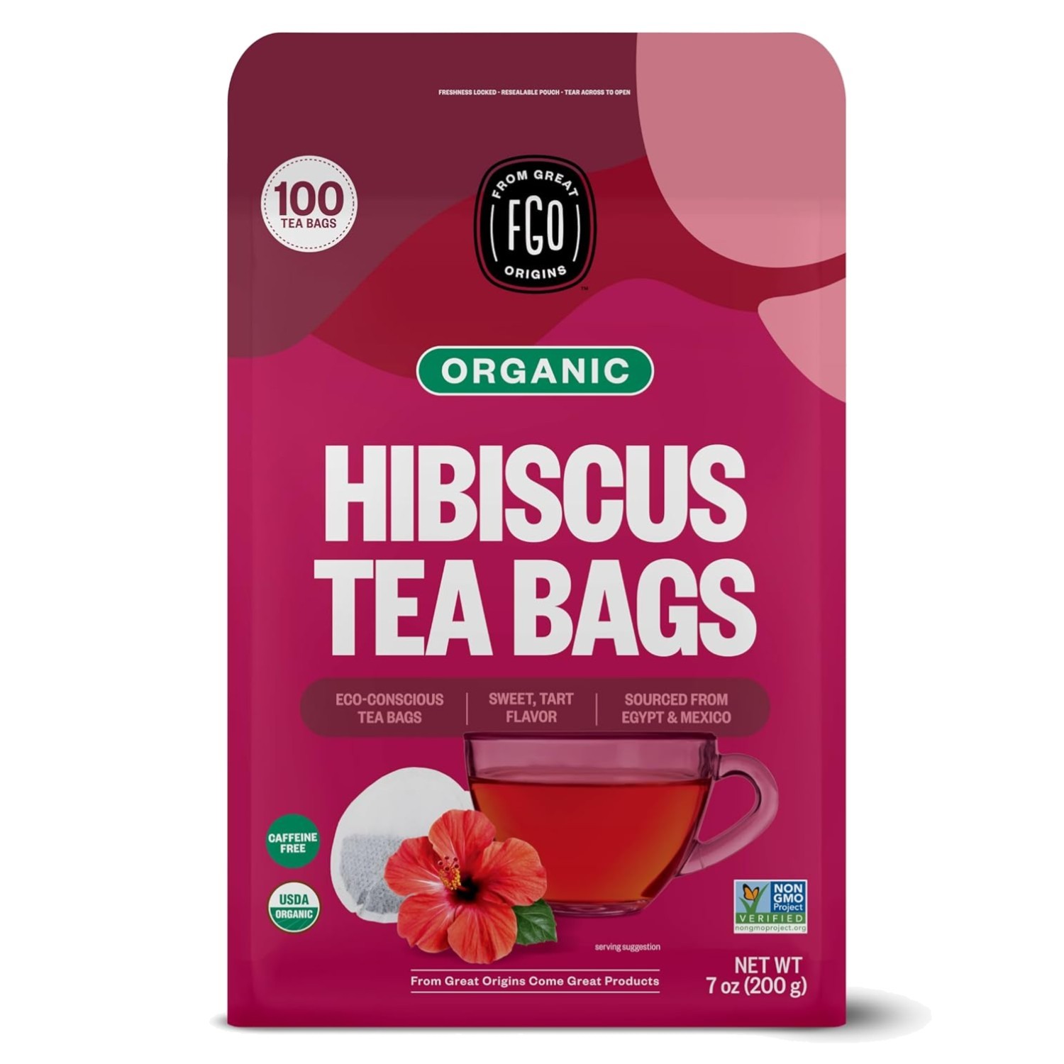 Eco-Conscious Hibiscus Tea Bags – Caffeine Free