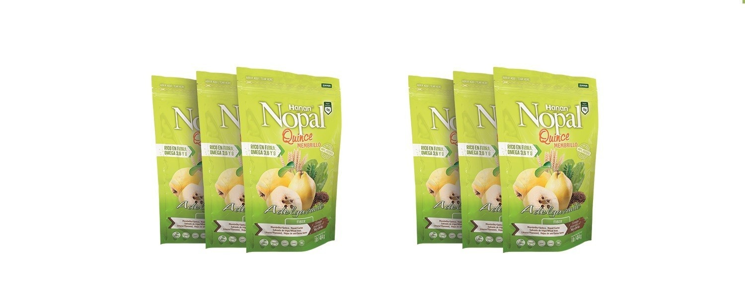 Nopal Mix Quince (Membrillo) – 100% Natural High Fiber Blend – 1lb (454g)
