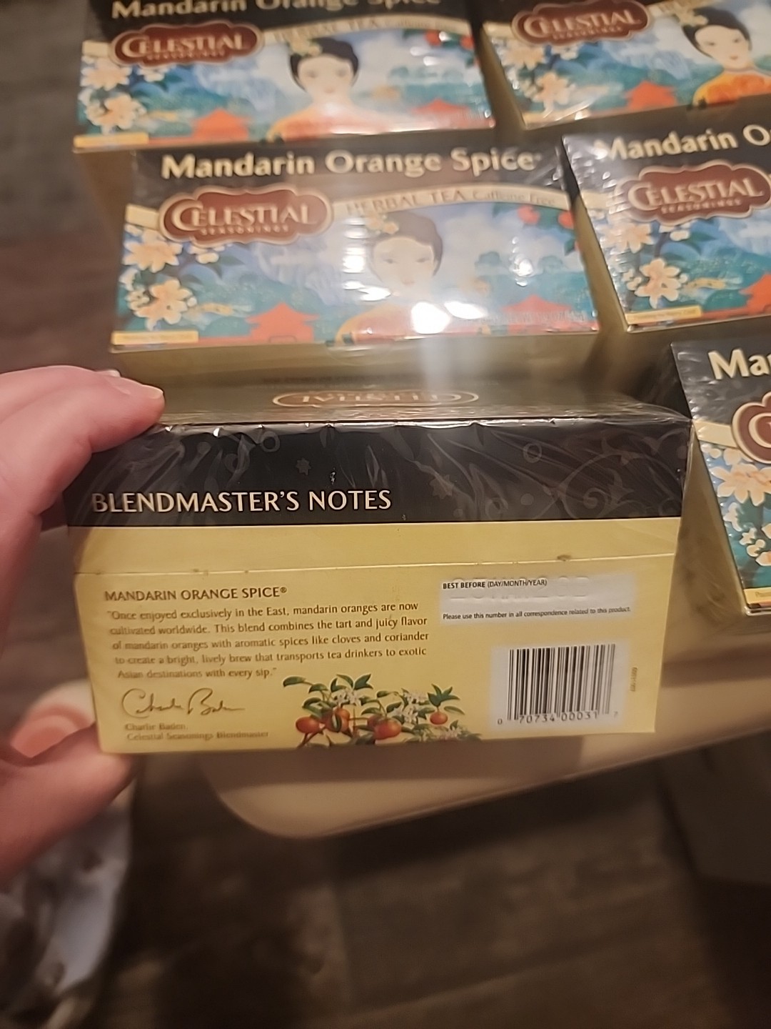 Celestial Seasonings Herbal Tea, Mandarin Orange Spice 20 Count-6 Boxes 120 Bags