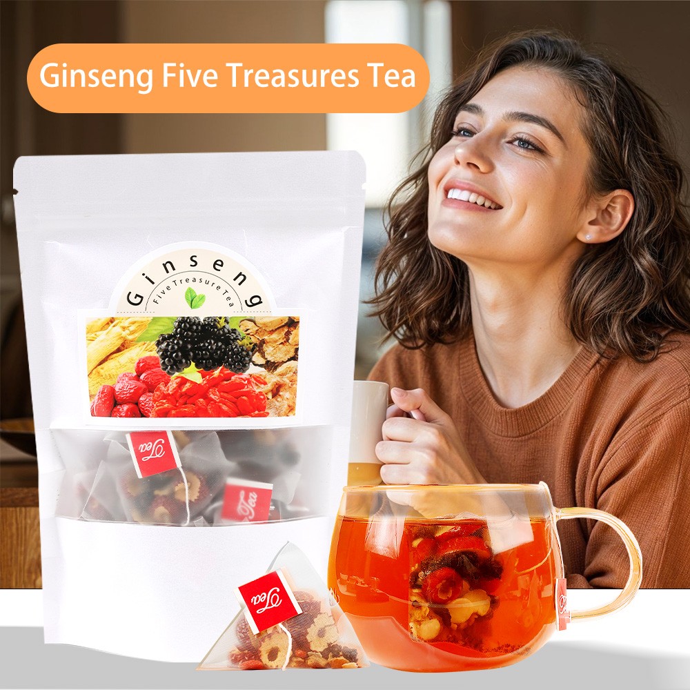 Liver Kidney Tea Ginseng Five Treasure Tea Red Date Polygonatum Maca 20-30pcs