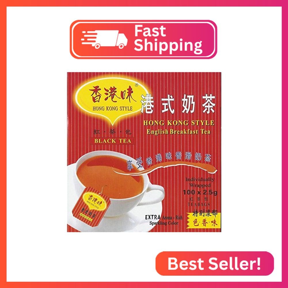 Hong Kong Style Black Tea (100 Tea Bags) English Breakfast Tea