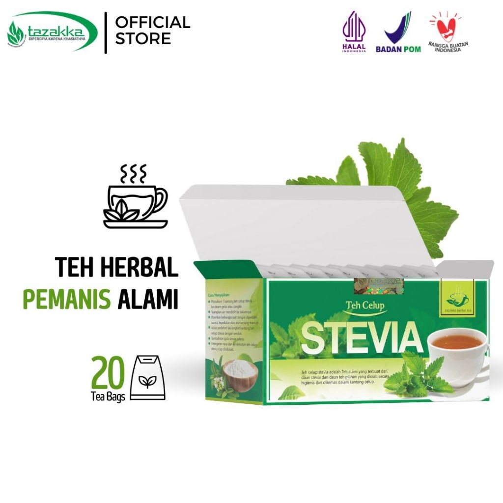 3x Stevia Leaf Herbal Tea Bags 50g (150g total) bundle aroma ritual flavor