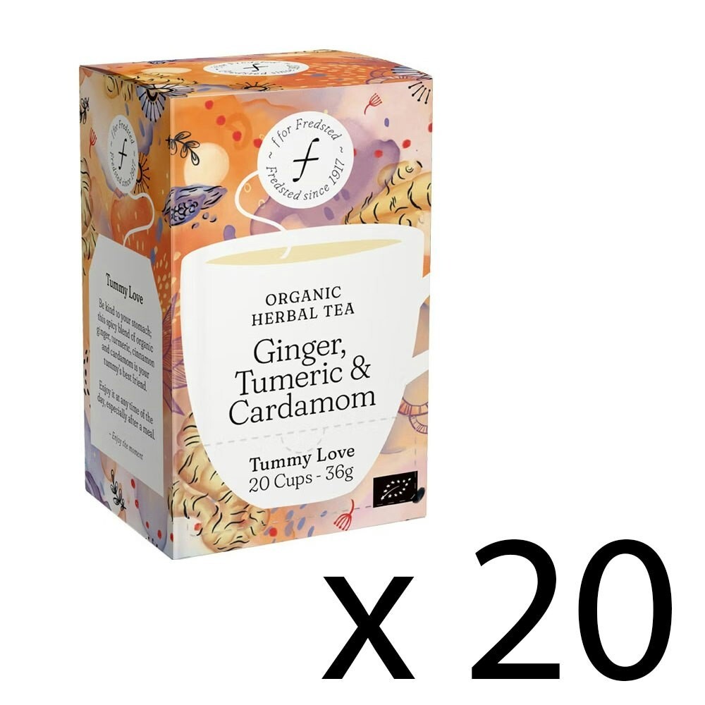 FREDSTED Tummy Love Herbal Tea Eko 20-pack (20×20 pcs) – Swedish Herbal Tea