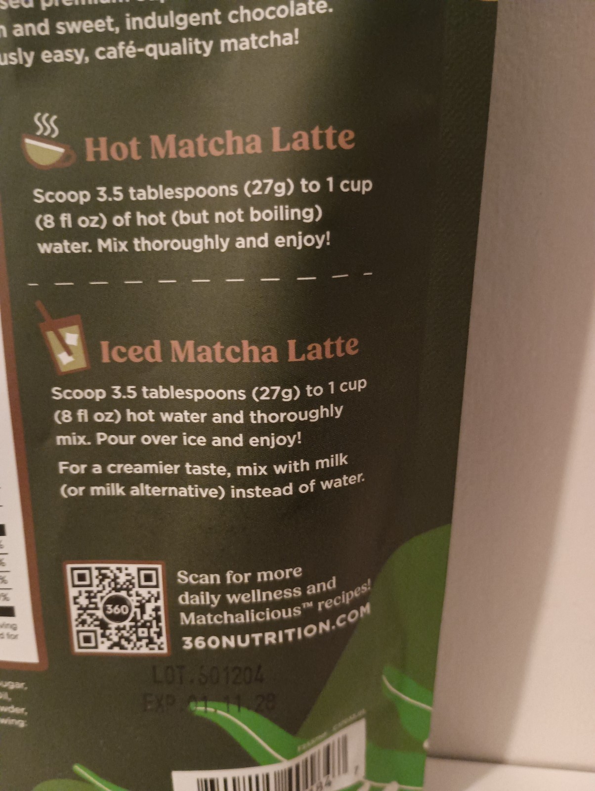 Matchalicious™ Premium Japanese Protein Chocolate Matcha Latte 7.5oz New 01/2028