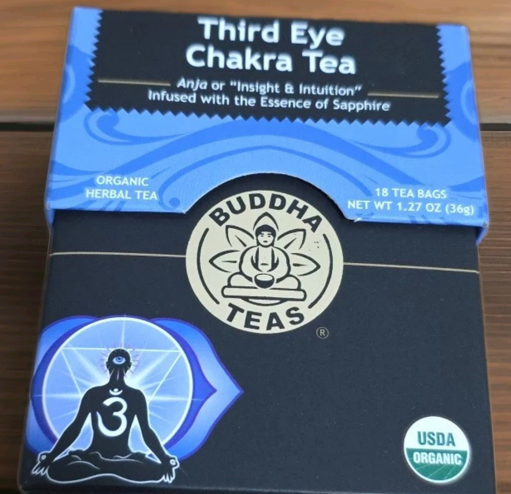 Buddha Third Eye Organic Herbal Chakra Tea Insight & Intuition 18ct 6pk EXP 8/27