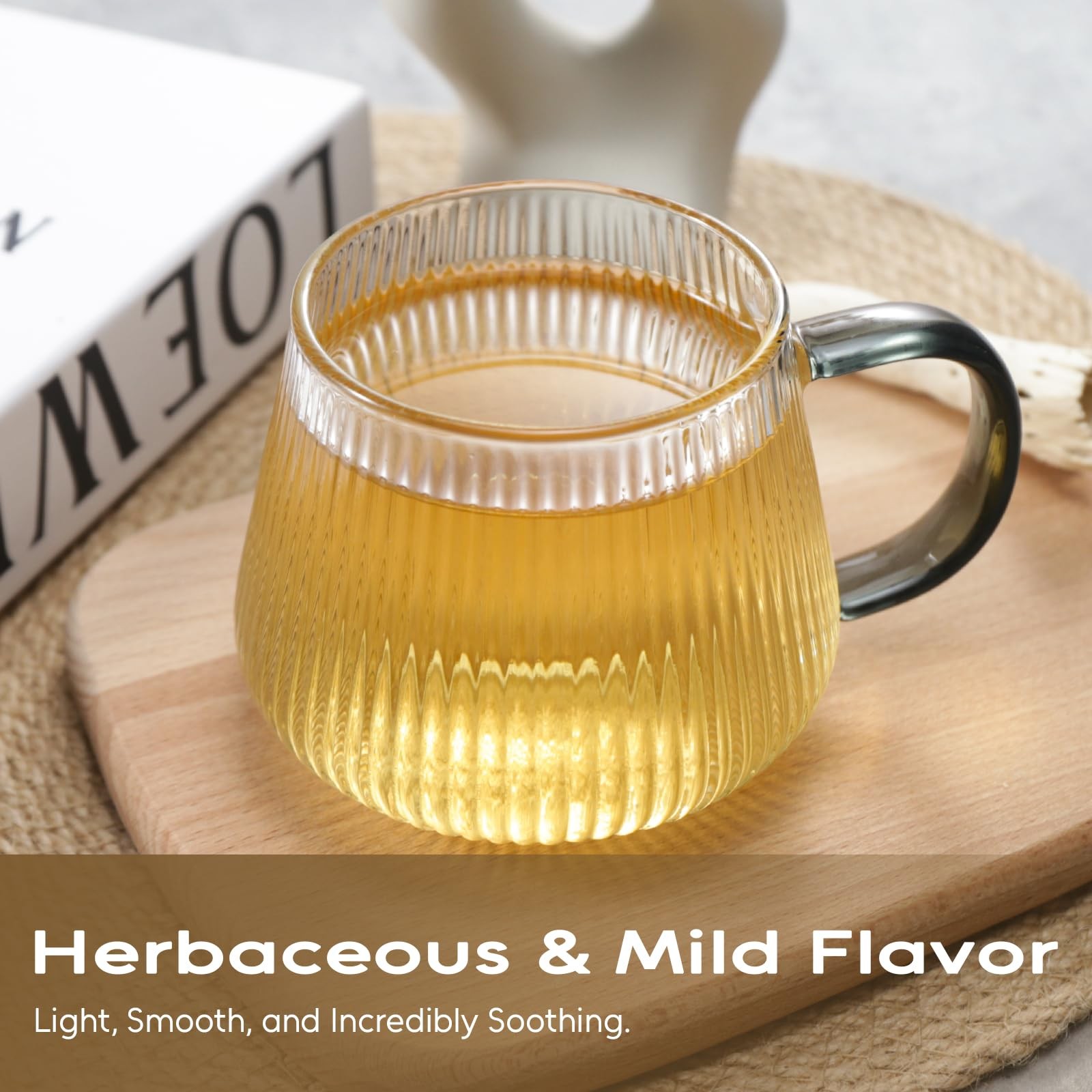 Mushroom Tea, 50 Teabags Mushroom Blend Herbal Tea with Lion’s Mane, Reishi…