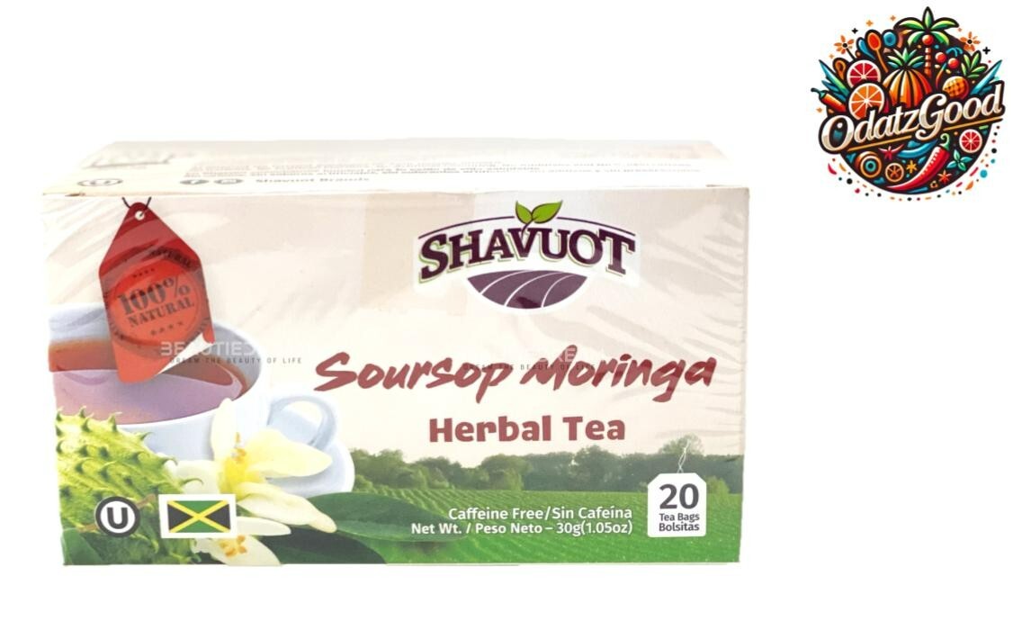 Shavuot Soursop Moringa Tea | Product of Jamaica | 20 Tea Bags