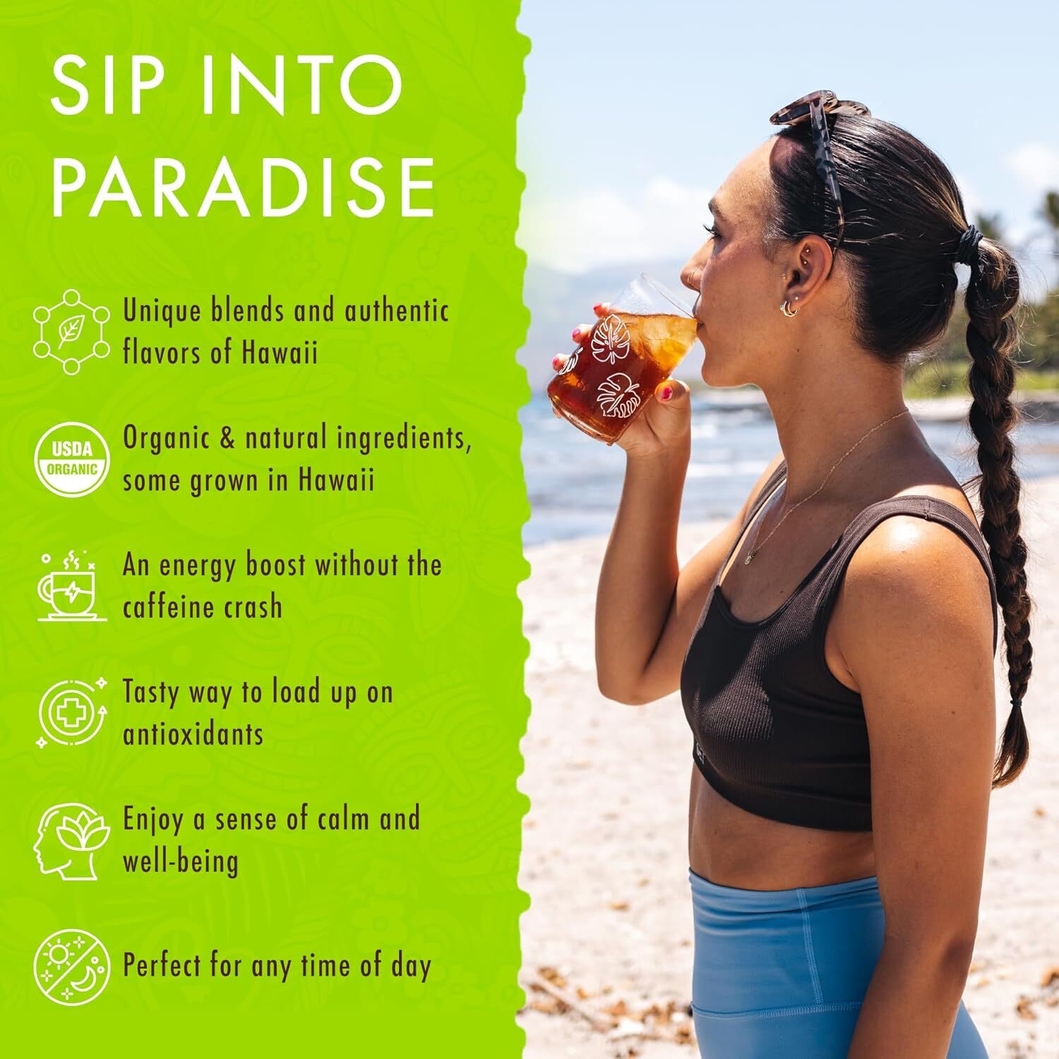 Hawaiian Natural Passion Fruit Orange Flavored Organic Tea – Tropical Fruit Gree