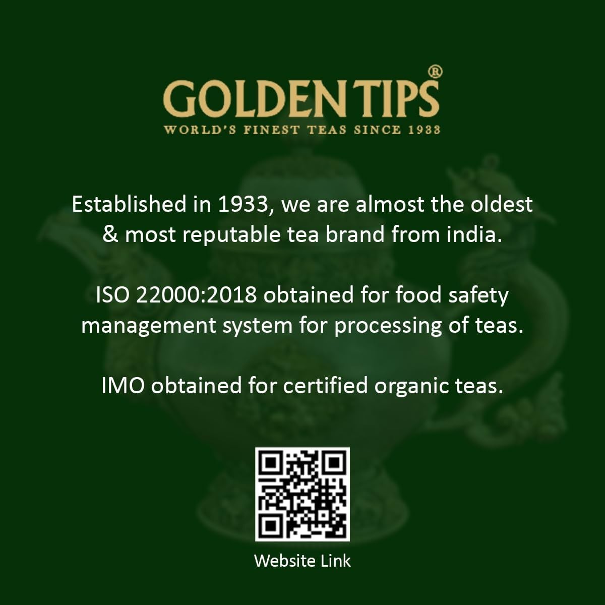 Golden Tips with Cardamom, Cinnamon, Cloves & Ginger Spice Tea 250g