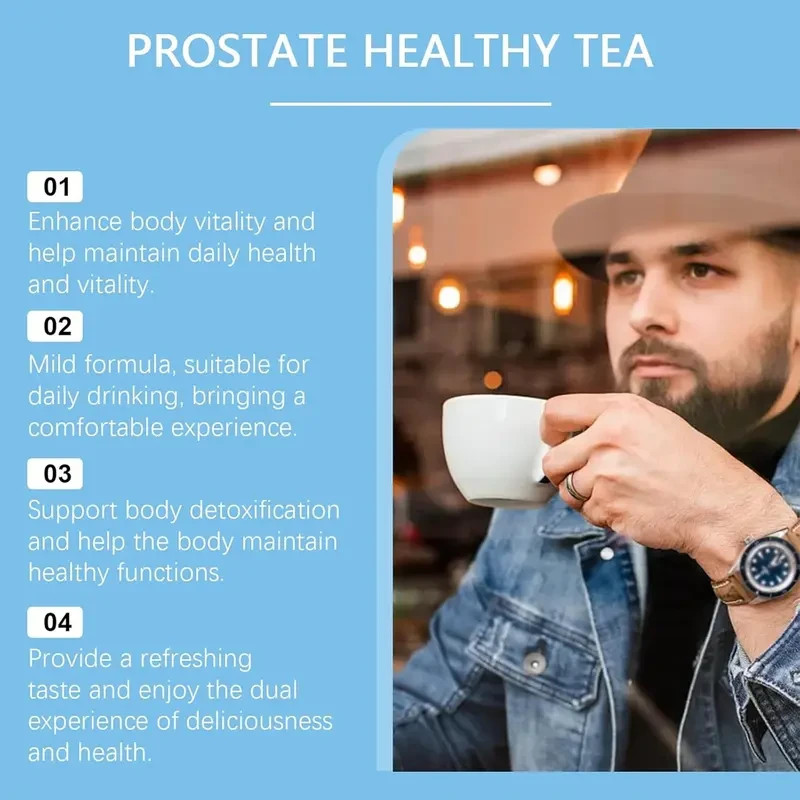 Men’s Premium Prostate Care Tea Day Drink rose tea bag Natural Chinese Formula