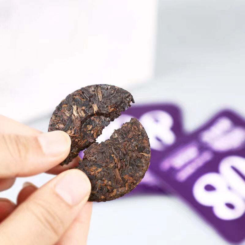 240g Puerh Ripe Tea Portable Bag Package Pu’er Tea Cake Chinese Pu-erh Black Tea