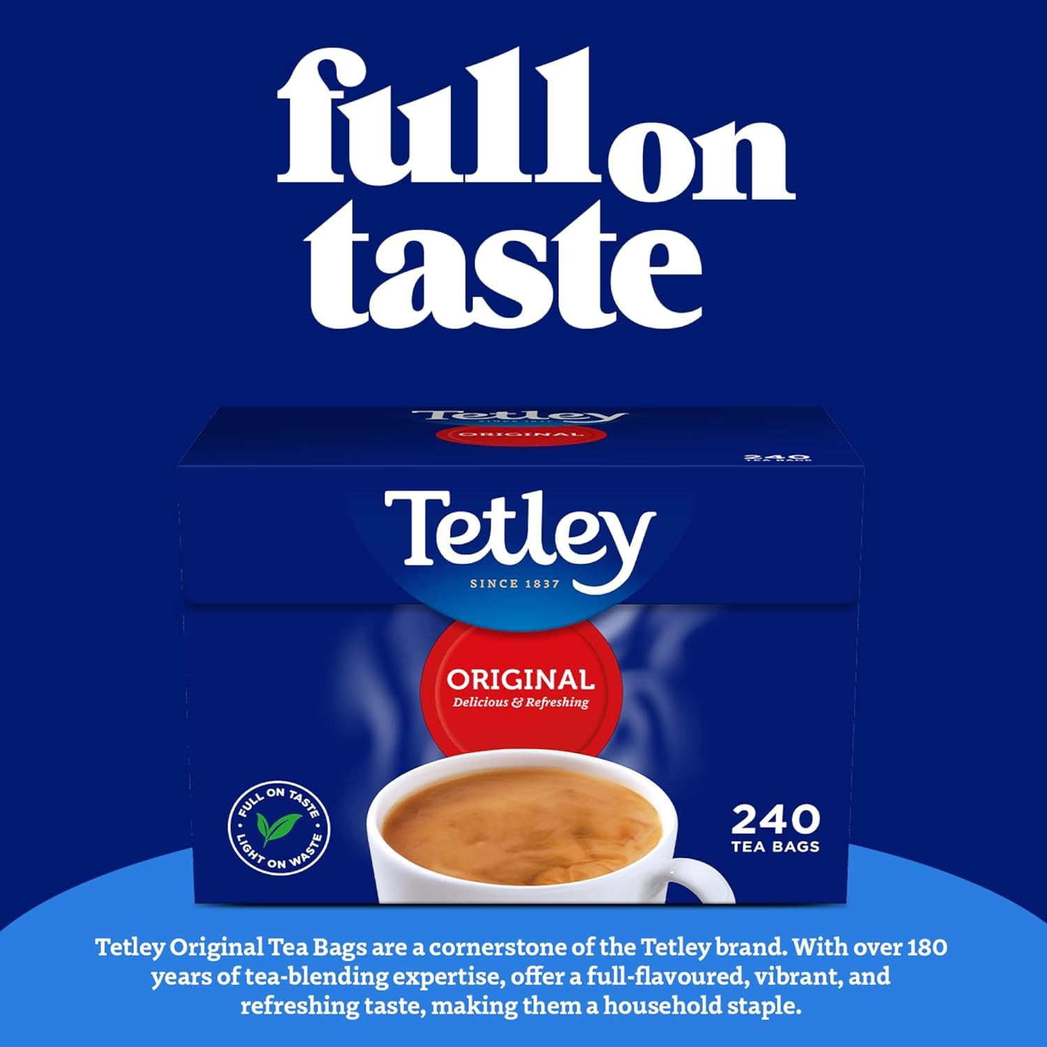 Tetley – Original Tea Bags 240 – 750g 240 Count (Pack of 1)