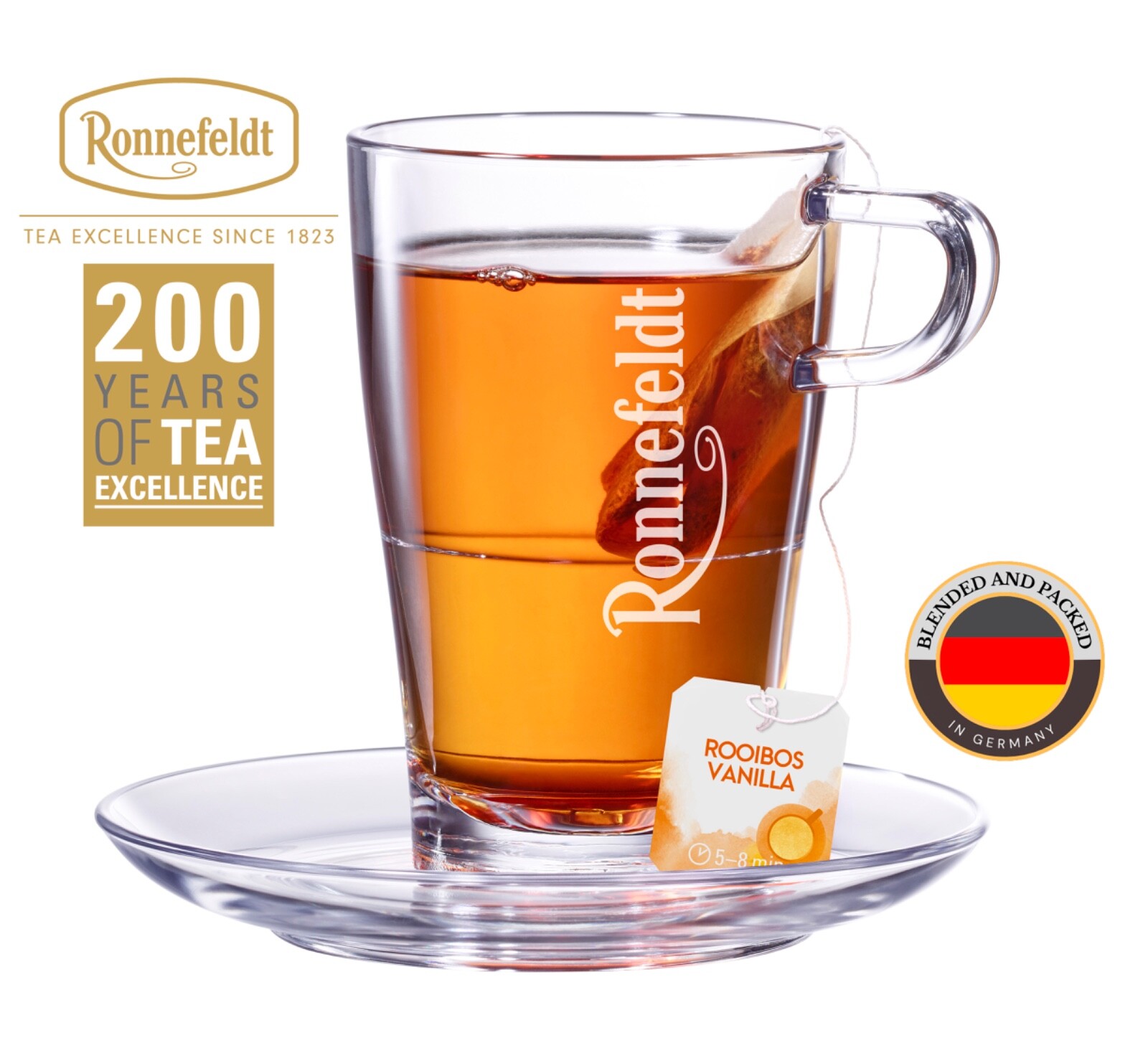 Ronnefeldt Teavelope® Rooibos Vanilla 25 herbal caffeine free tea bags