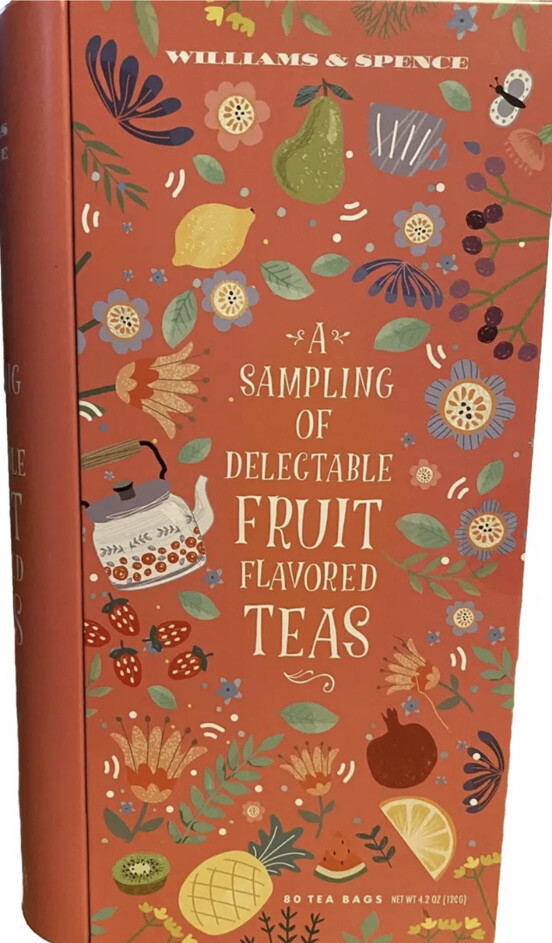 Touch Organic Tea Blends FRUIT TEA STORY Tin Book 60 Pages Elegant Tea Gift ☕️