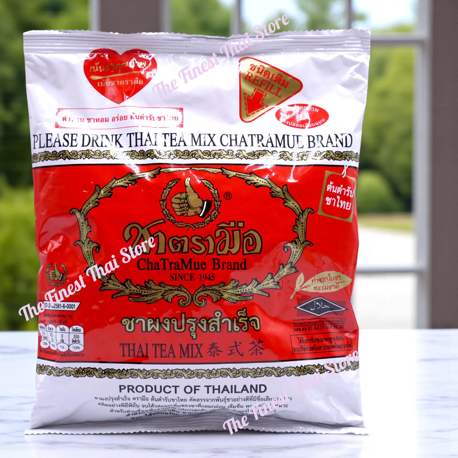 ChaTraMue Number One Brand Original Red Label Thai Tea 400g (14 Oz)