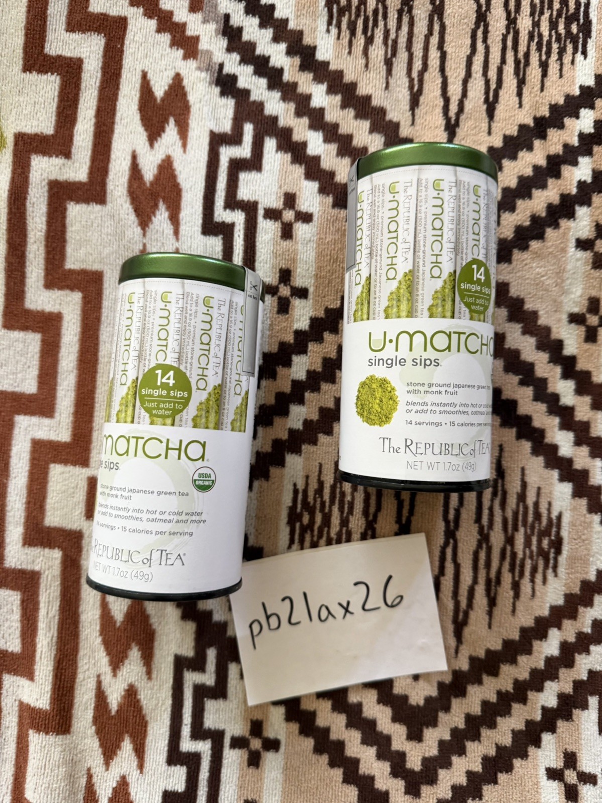 14 Count Organic U Matcha Tea Single Sip Packets Sugar Free On The Go x 2 pack
