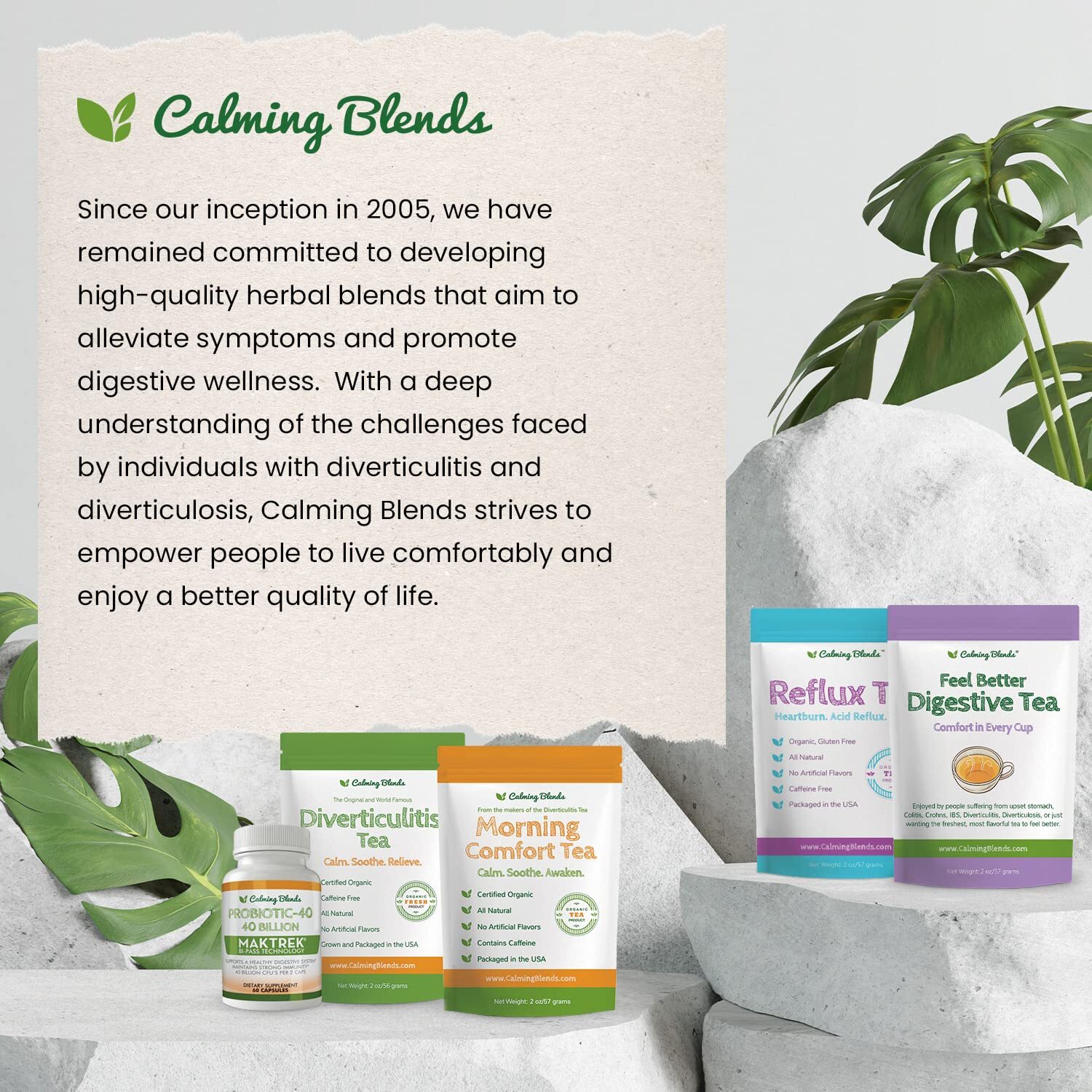 Diverticulitis and Diverticulosis Tea. All natural, organic and caffeine free.
