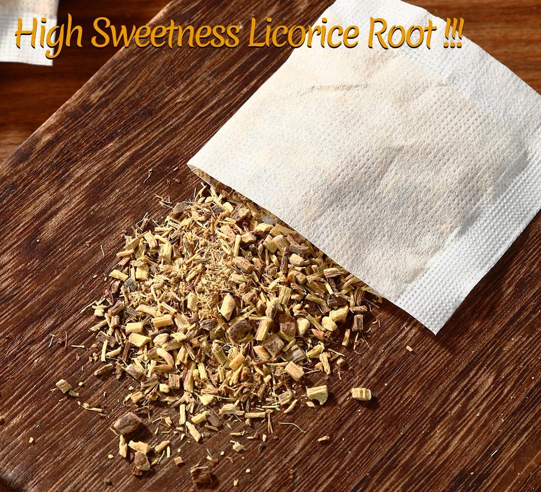 Premium 80 Licorice Root Tea Bags, Made with 100% High 80 Count (Pack of 1)