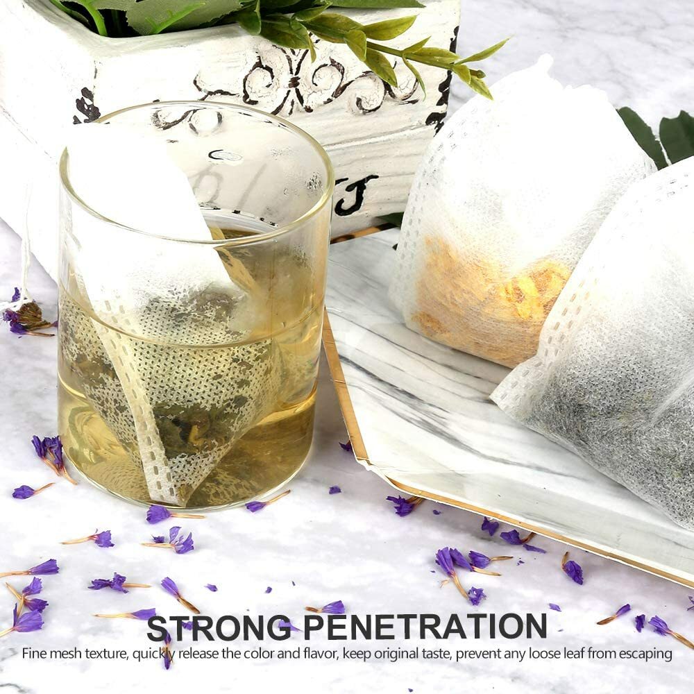 USA Empty Teabags String Heat Seal Filter Loose Spice Herb Powder Bags Wholesale