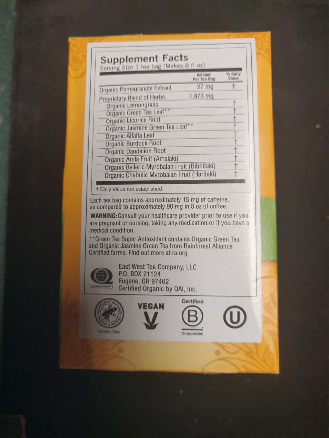 Yogi Green Tea Super Antioxidant • 1 Tea Bag • Fresh • Ships Fast