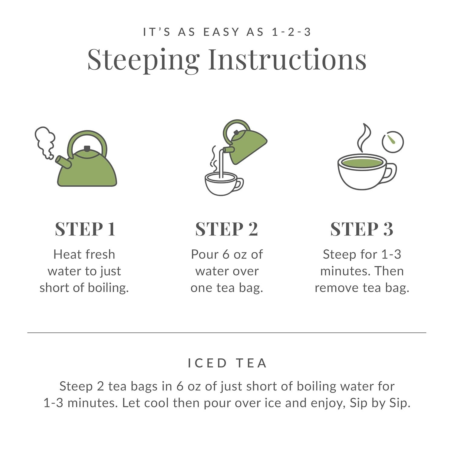 The Republic of Tea Organic Double Green Matcha, Individual Tea Bags with Japane