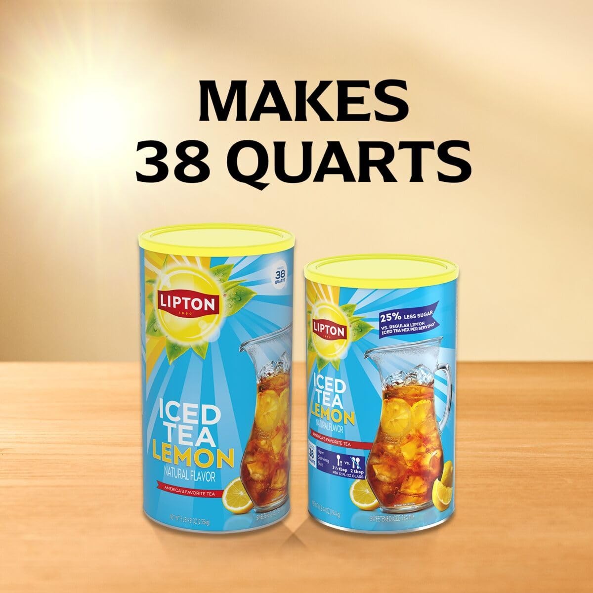 Lipton Lemon Powdered Iced Tea, Sweetened, Makes 38 Quarts