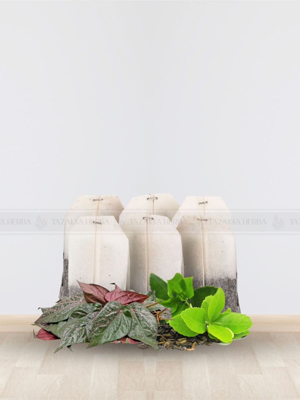 3x Red betel leaf herbal tea bags 40g each (120g total) bundle aroma ritual